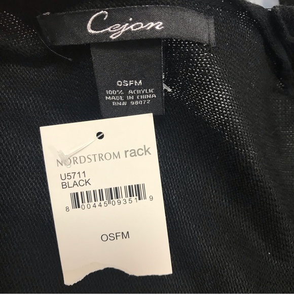 Cejon Black & Metallic Poncho - Picture 4 of 4